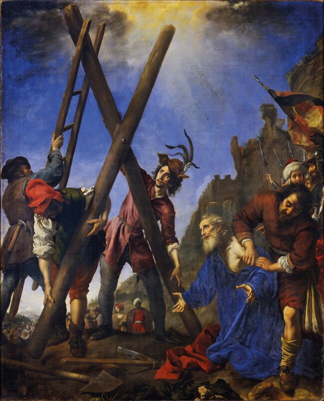 Carlo Dolci The Martyrdom of St Andrew 1646. Oil on canvas. Galleria Palatina di Palazzo Pitti, Florence