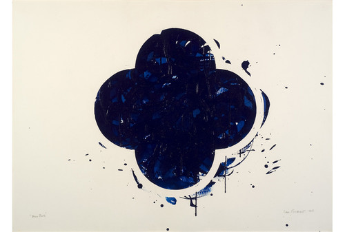 Max Gimblett Thalo Blue 1985. Acrylic on paper. Collection of Christchurch Art Gallery, purchased 2005. Reproduced courtesy of the artist