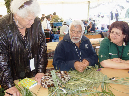 Learning continues at the National Hui in 2007. Photo: Patricia Te Arapo Wallace 