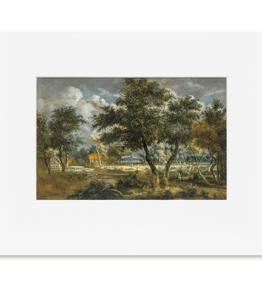 Meindert Hobbema A Wooded Landscape Reproduction Print