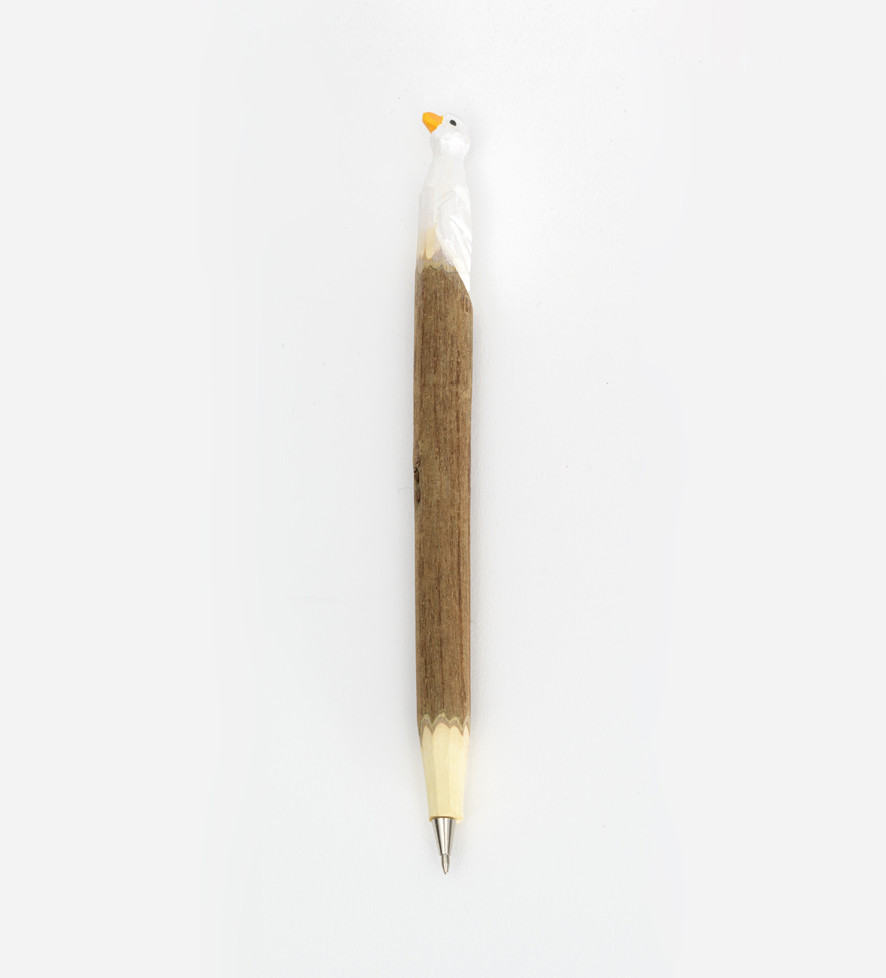 Ballpoint Pen - White Goose Natural Wood