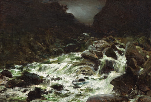 Petrus van der Velden Mountain Stream, Otira Gorge 1893. Oil on canvas. Private collection
