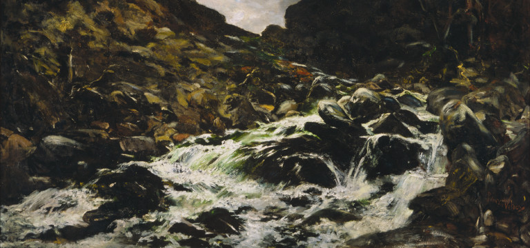 Petrus van der Velden: Mountain Stream, Otira Gorge