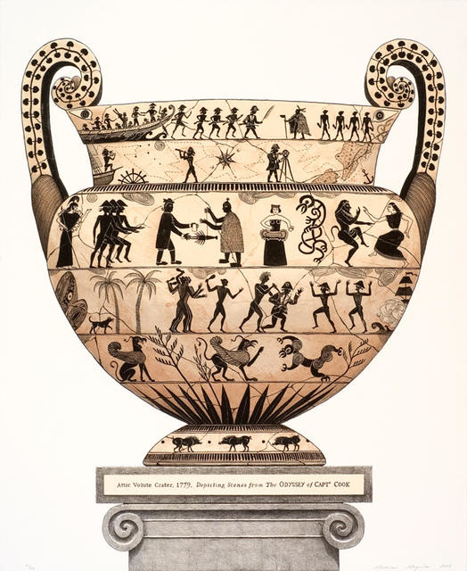 Attic Volute Crater, 1779, Depicting Scenes from the Odyssey of Captain Cook