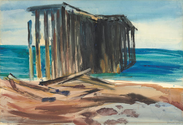 Wharf at Onekaka by Charles Brasch
