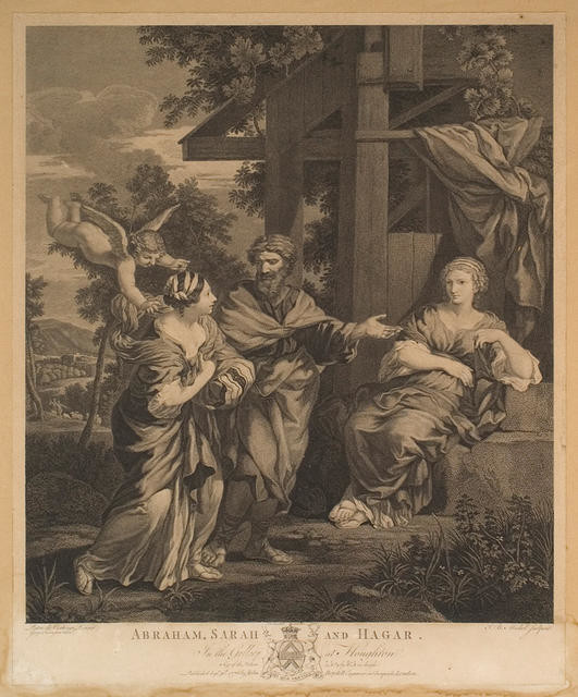 Abraham, Sarah and Hagar (In The Gallery At Houghton)