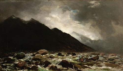 Petrus van der Velden, Mount Rolleston and the Otira Gorge (1893) oil on canvas. Collection Christchurch Art Gallery Te Puna o Waiwhetū, purchased 1965.