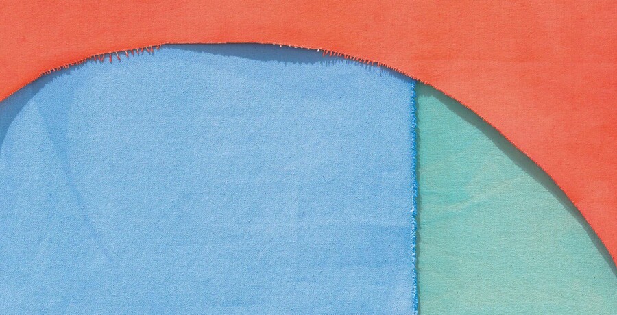Emma Fitts Chequered / Scooped (detail) 2020. Acrylic and Flashe on canvas. Courtesy of the artist and The National, Christchurch. Photo: Sarah Rowlands