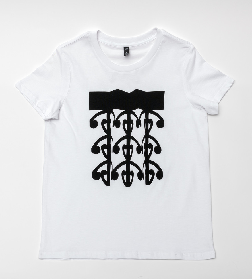 Fresh Cut black detail T-shirt (Womens)